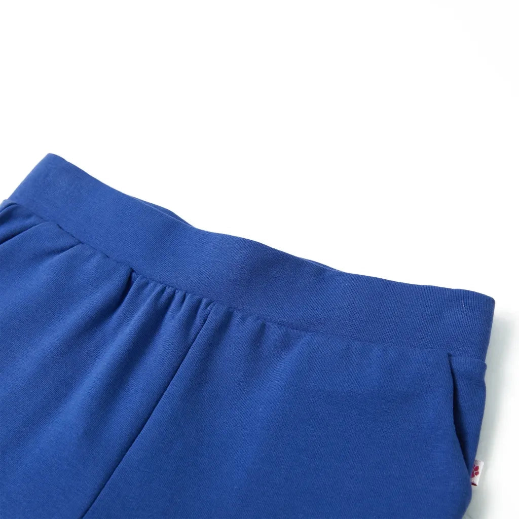 Pantaloni per Bambini a Gamba Larga Blu Cobalto 140 11038