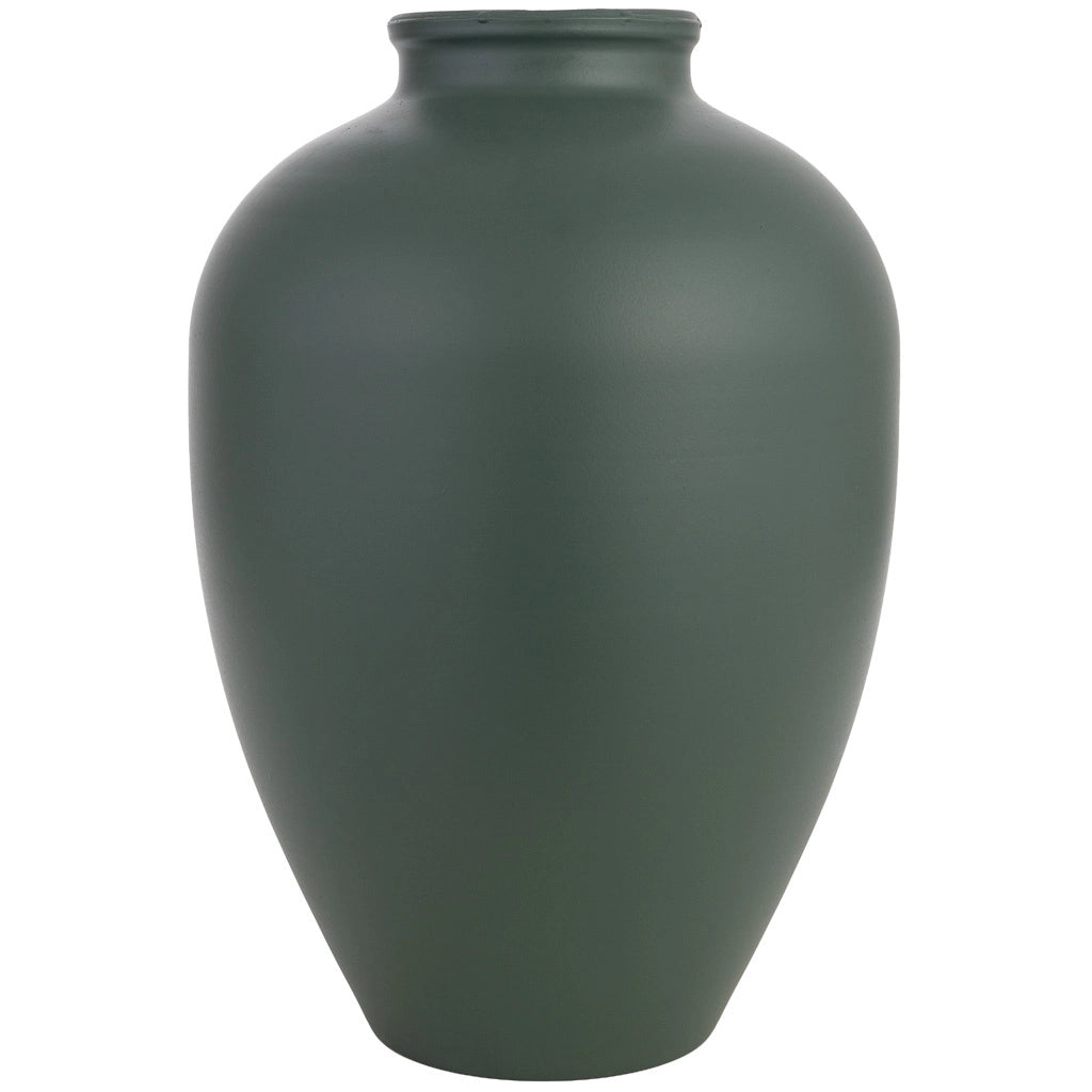 Vaso in metallo nero 24,5x24,5x35,5h cm