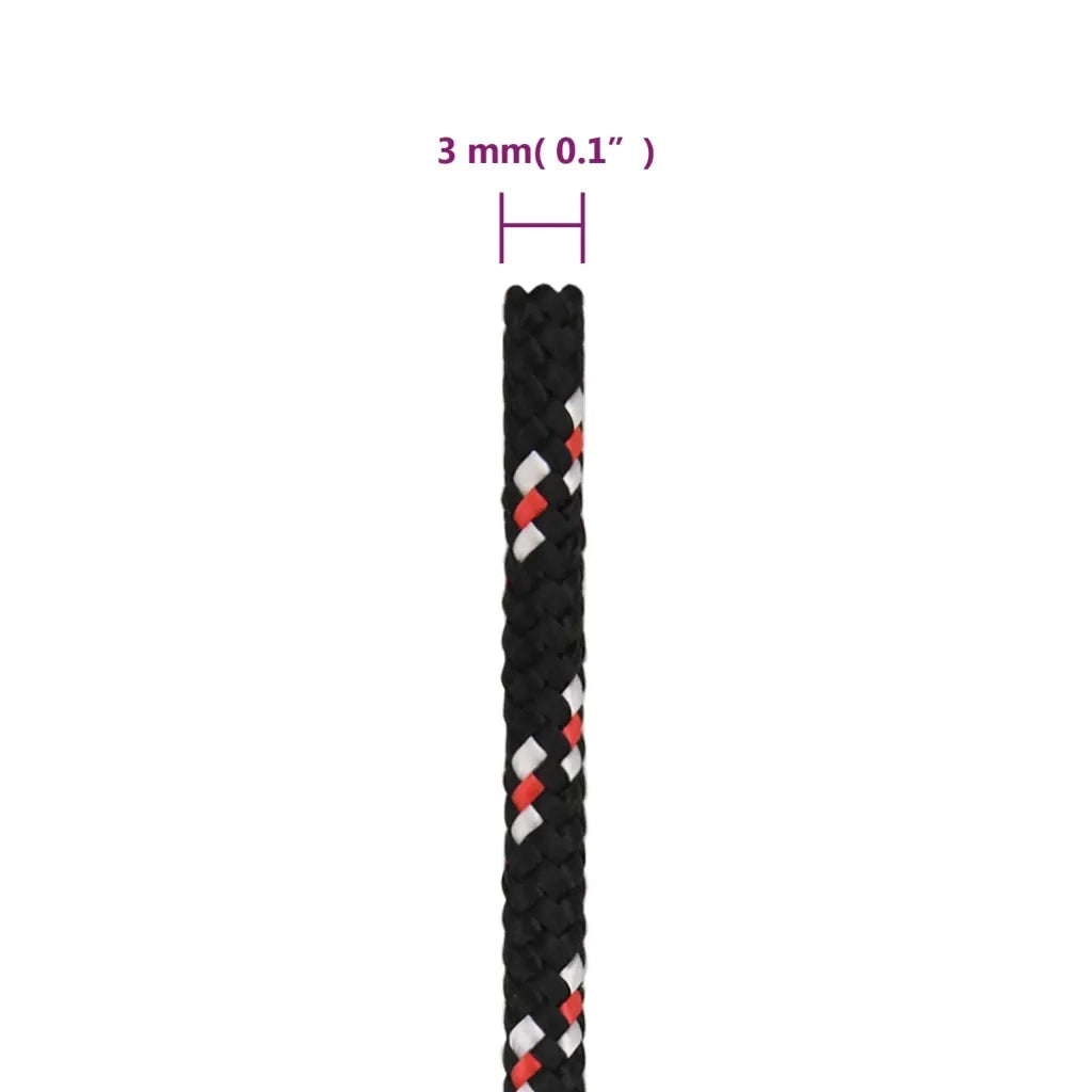 Corda per barca Nera 3 mm 100 m in Polipropilene 152324