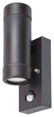 Applique esterna minimal con sensore GU10 Medina nera Rabalux