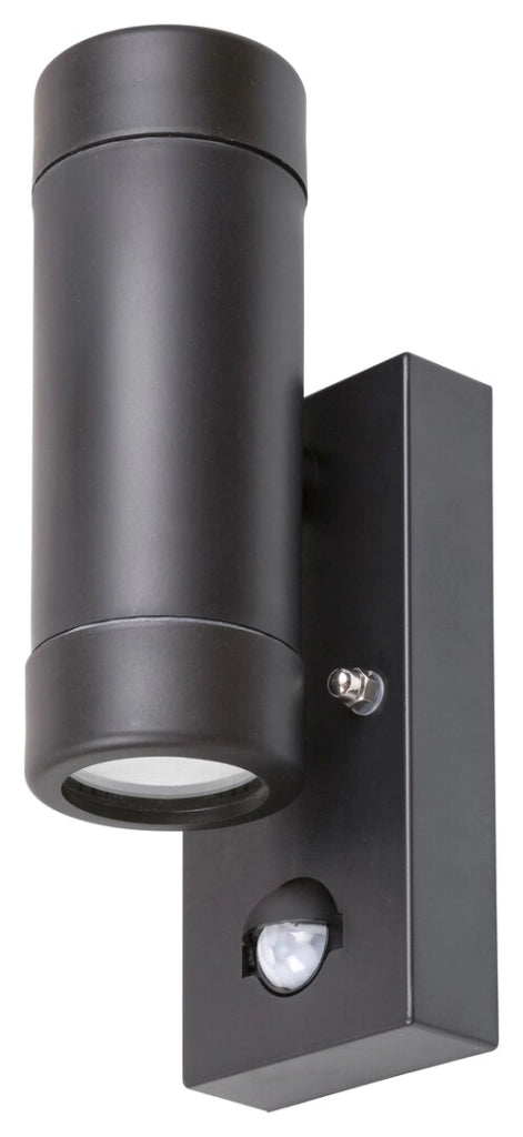 Applique esterna minimal con sensore GU10 Medina nera Rabalux