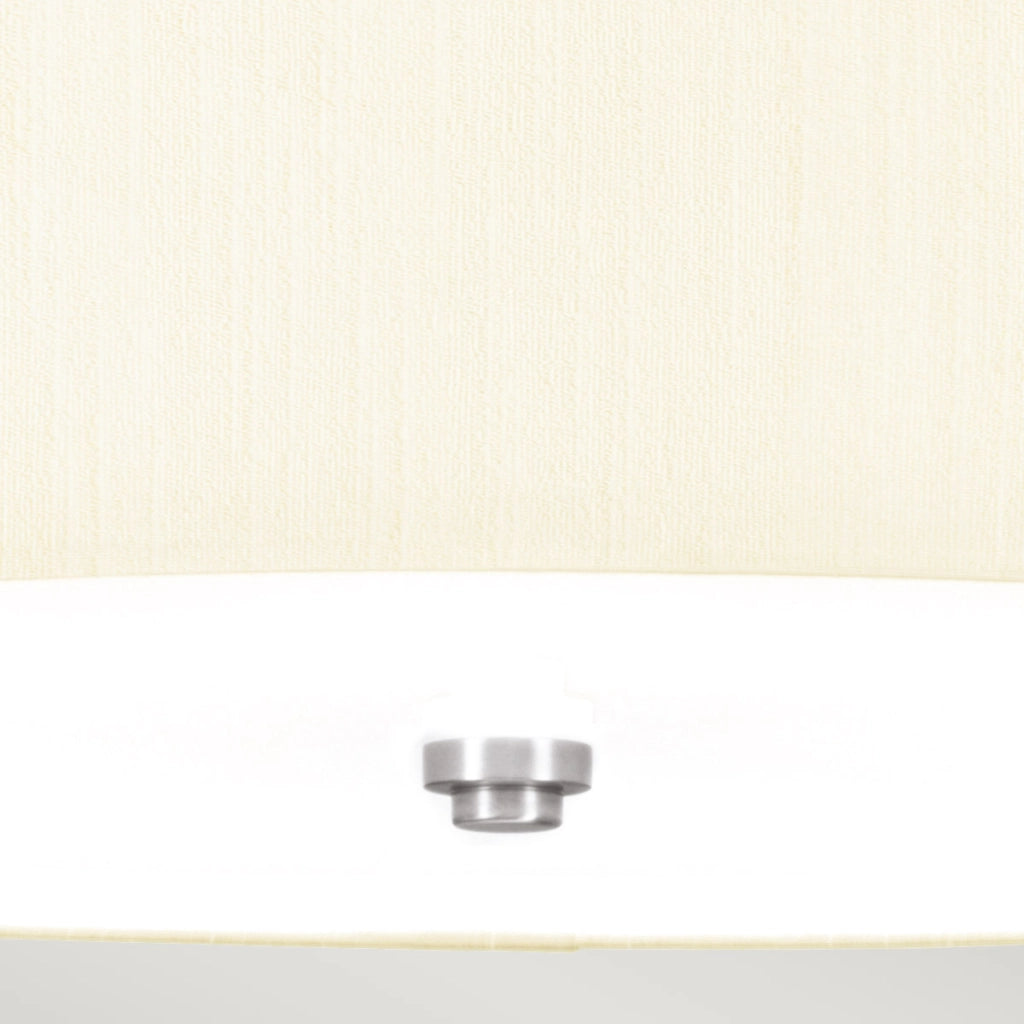 Plafoniera Fletcher Flush Lightbox 56cm 5xE27 cromo/crema