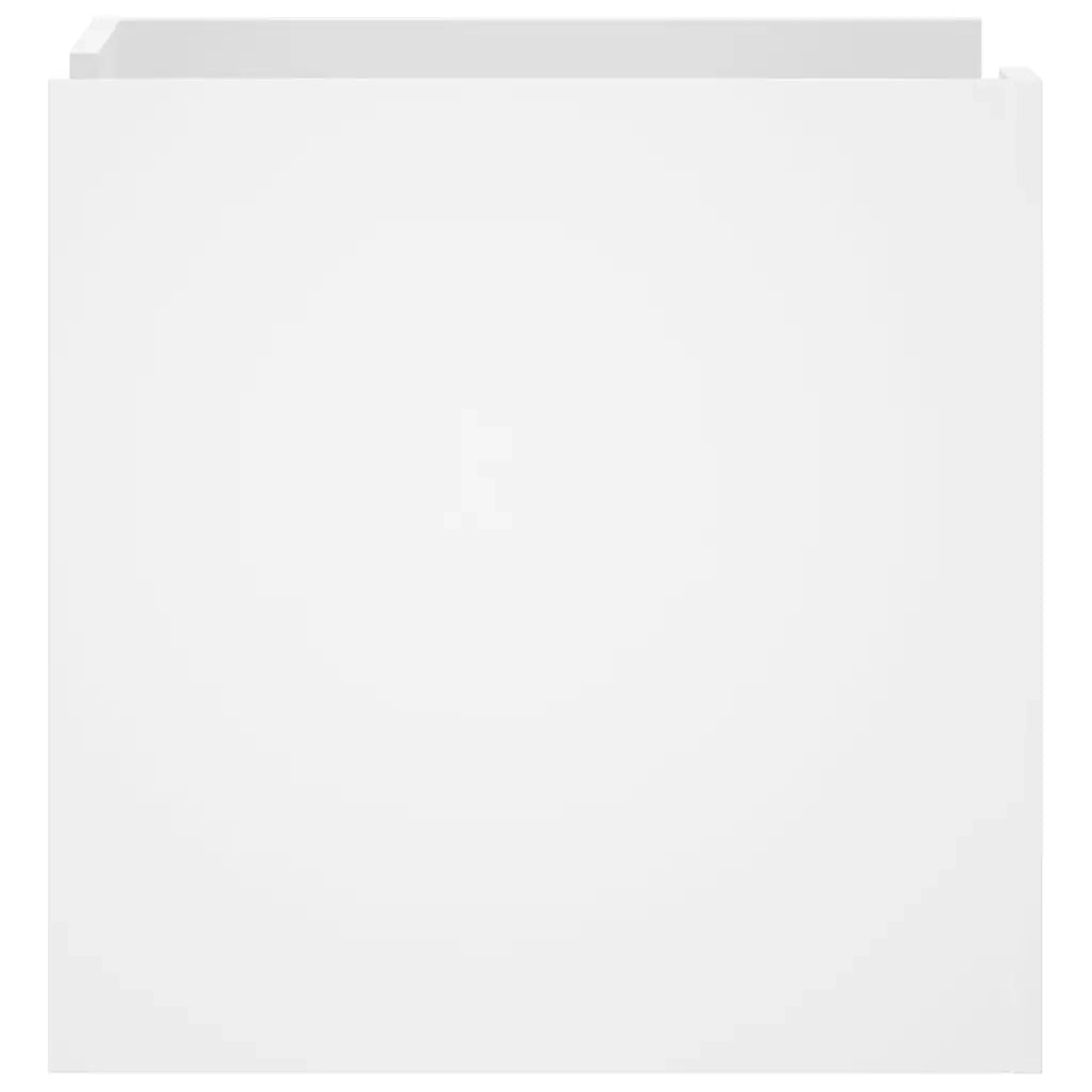 Comodino Bianco 45x50x50 cm in Truciolato 848297