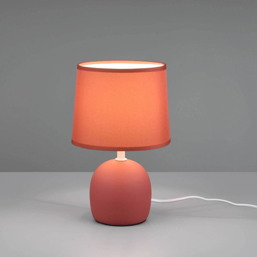 LÚZETE - LAMPADA DA TAVOLO IN CERAMICA ARANCIONE KUBRA