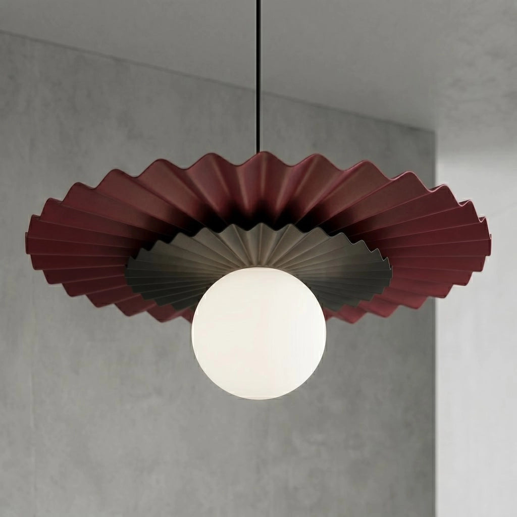 Lampada a sospensione UMBRA Emibig 1xG9 bordeaux nero