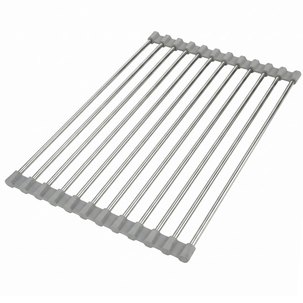 Scolapiatti Arrotolabile Per Lavello Rea P12298a Grey