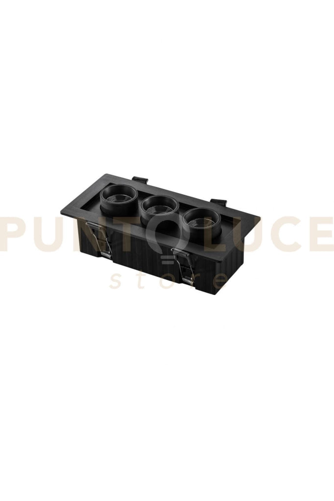 INCASSO LED SIDER NERO 16W 2130LM CCT 3000 E 4200 E 6500K 188X90X70MM