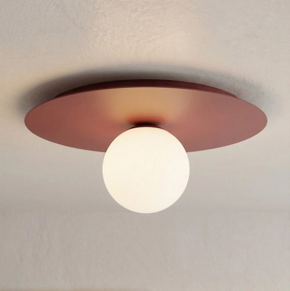 Lampada da soffitto SOLAR Emibig 1xE14 vetro bordeaux-bianco