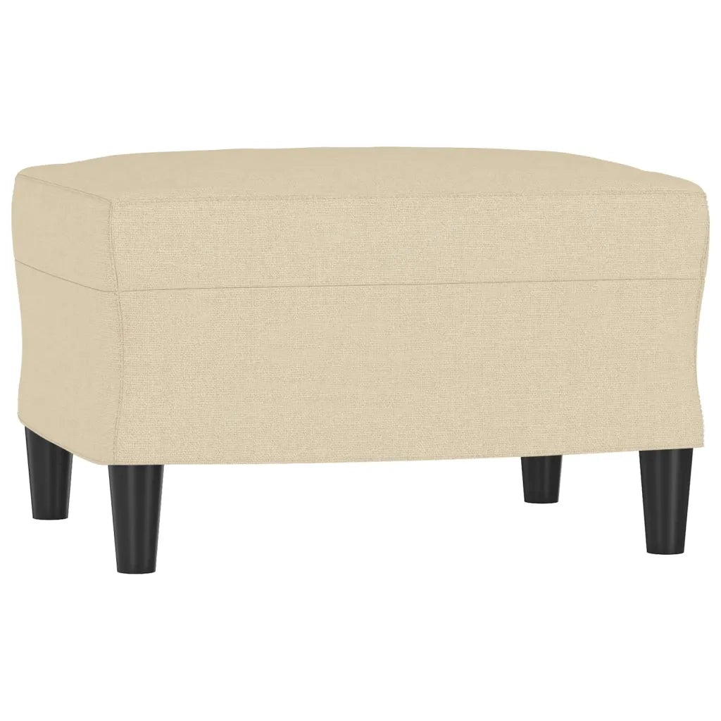 Set Divani 4 pz con Cuscini Crema in Tessuto