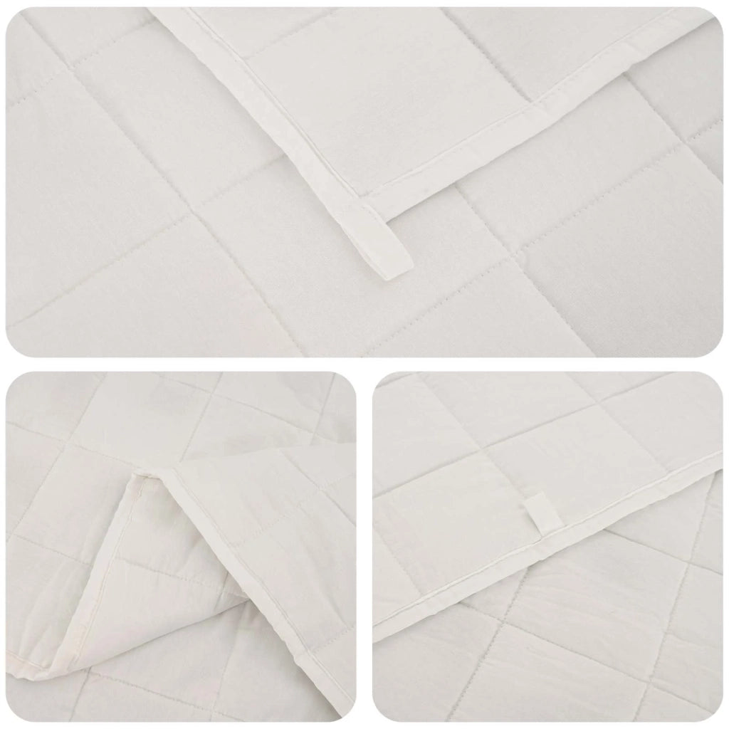 Coperta Ponderata Bianco 122 x 183 cm 9 kg 100% Cotone 205T 3442920