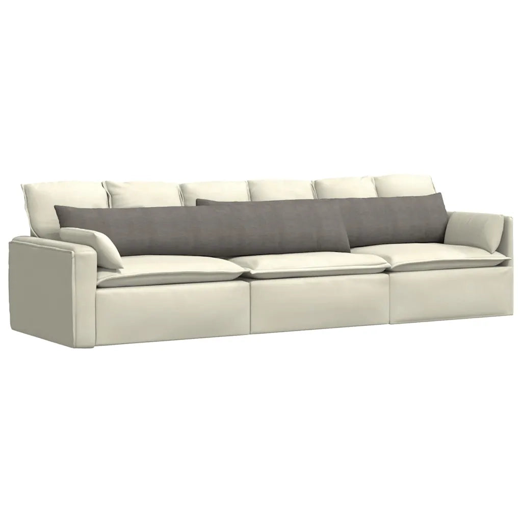 Cuscini da Divano 2 pz-Set di 2 Cuscini per Sofa Grigio chiaro 200 x 40 cm 411848