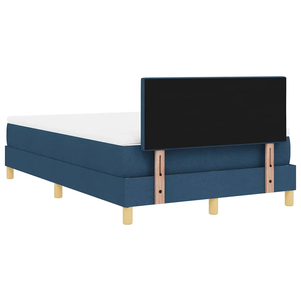 Letto a molle con cuscino con testiera Blu 120 x 190 cm Tessuto 3338908