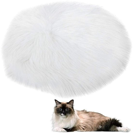 Matrice di riscaldamento intelligente per animali domestici - Riscaldamento per gatti - Matrice di riscaldamento in piuma - Impermeabile - Diametro 44cm - Costante 28,5℃