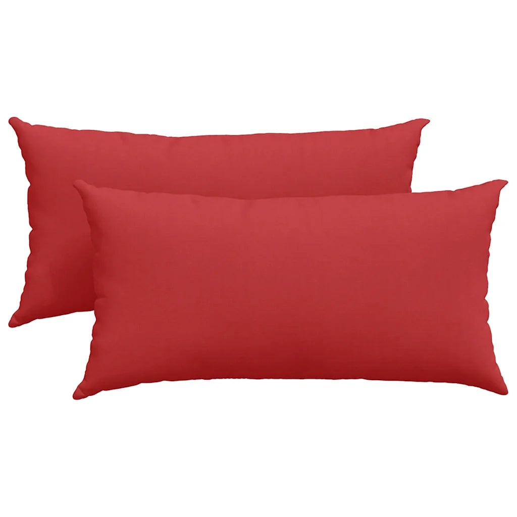 Cuscini da Divano 2 pcs Rosso 80 x 40 cm Tessuto 42013708