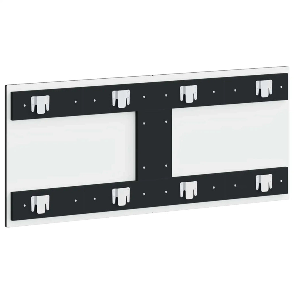 Testiera da Muro ALKMAAR Nero Legno ingegnerizzato 896306
