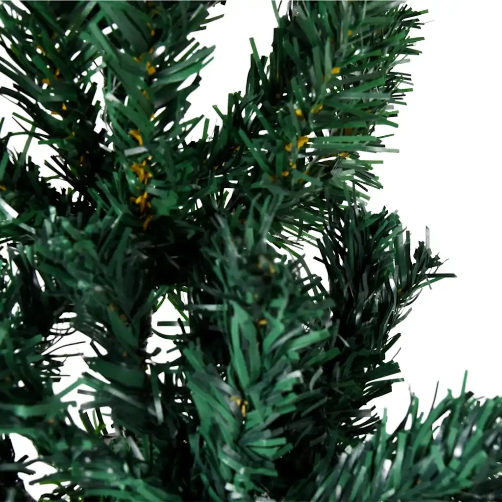 Albero Natale Artificiale Sottile a Metà Supporto Verde 240 cm 344603