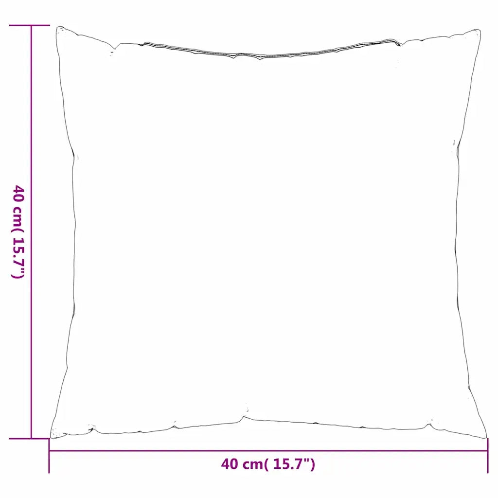 Cuscini Scatter a scacchi 4 pcs Quadro Nero 40 x 40 cm 360375