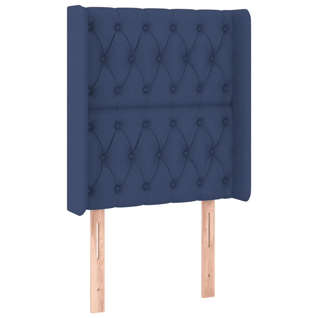 Letto a Molle con Materasso e LED Blu 80x200 cm in Tessuto 3138515