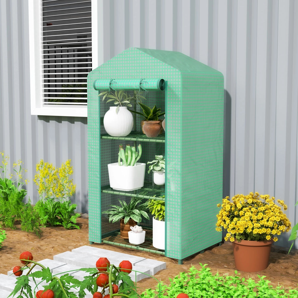 Serra Giardino 3 Livelli ¨C Minimal ¨C Verde 69x49x125 cm