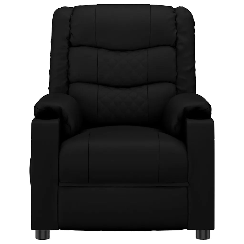 Poltrona Massaggiante Elettrica Nera in Similpelle 3143456
