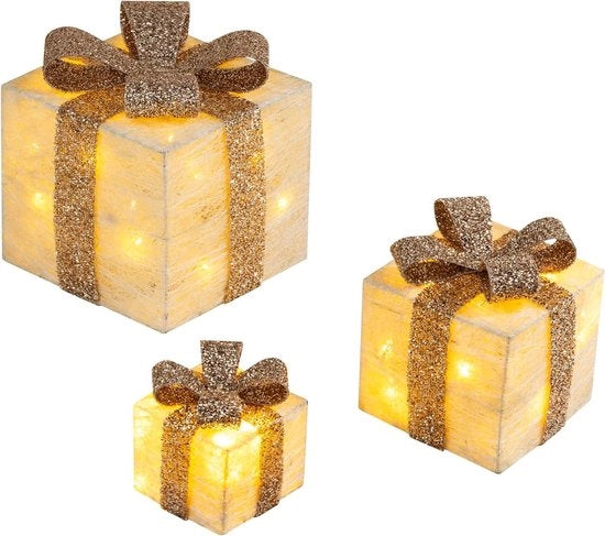 Decorazione di Natale all'aperto 3 ombrelli decorativi a led con timer