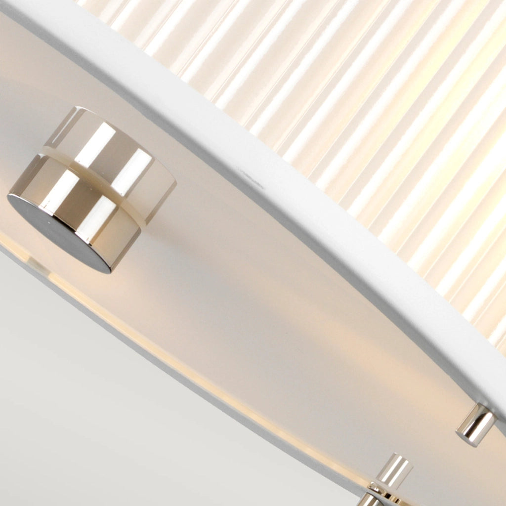 Lampada a sospensione Corona bianca nichel 3xE27 Ø40