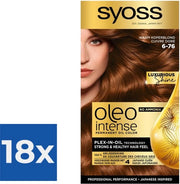 Colorante per Capelli Intenso - 6-76 - Biondo Caldo Coperchio - 115ml x 18