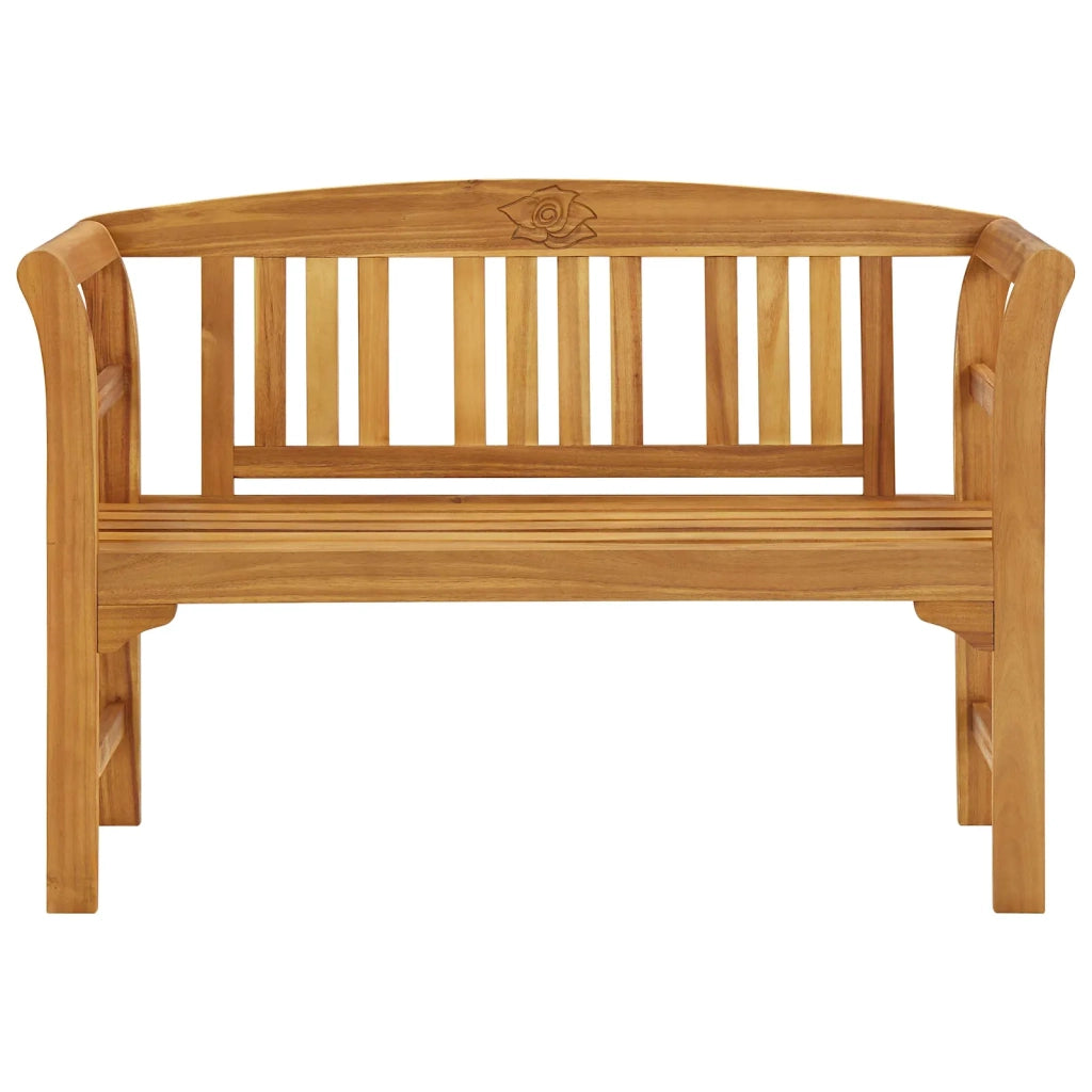 Panchina da Giardino 114 cm in Legno Massello di Acacia 316497