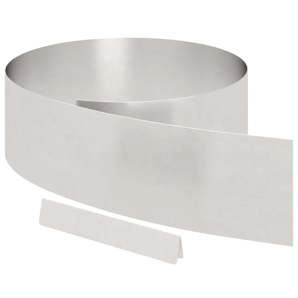 Bordura per Prato 4 pcs Argento 450 x 0,05 x 20 cm 868029