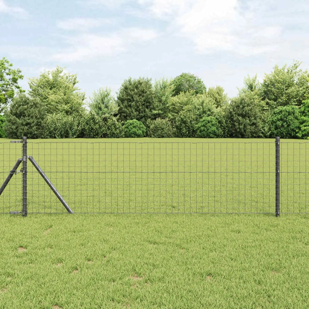 Palo della recinzione 2 pcs Grigio 70 cm 42012749