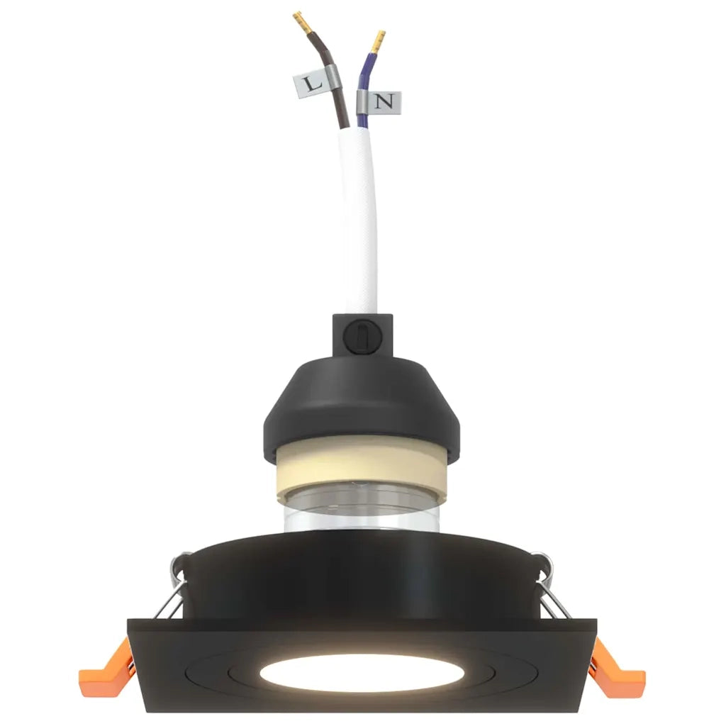 Spotlight 24 pz Nero 9 x 9 x 2 cm Alluminio CFW4941838