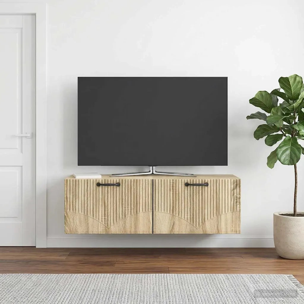 Mobile Porta TV da Muro Rovere Sonoma 98 x 31 x 30 cm 899067