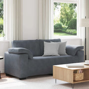 Divano Divanetto-Sofa Grigio Scuro 140 cm in Velluto 722292