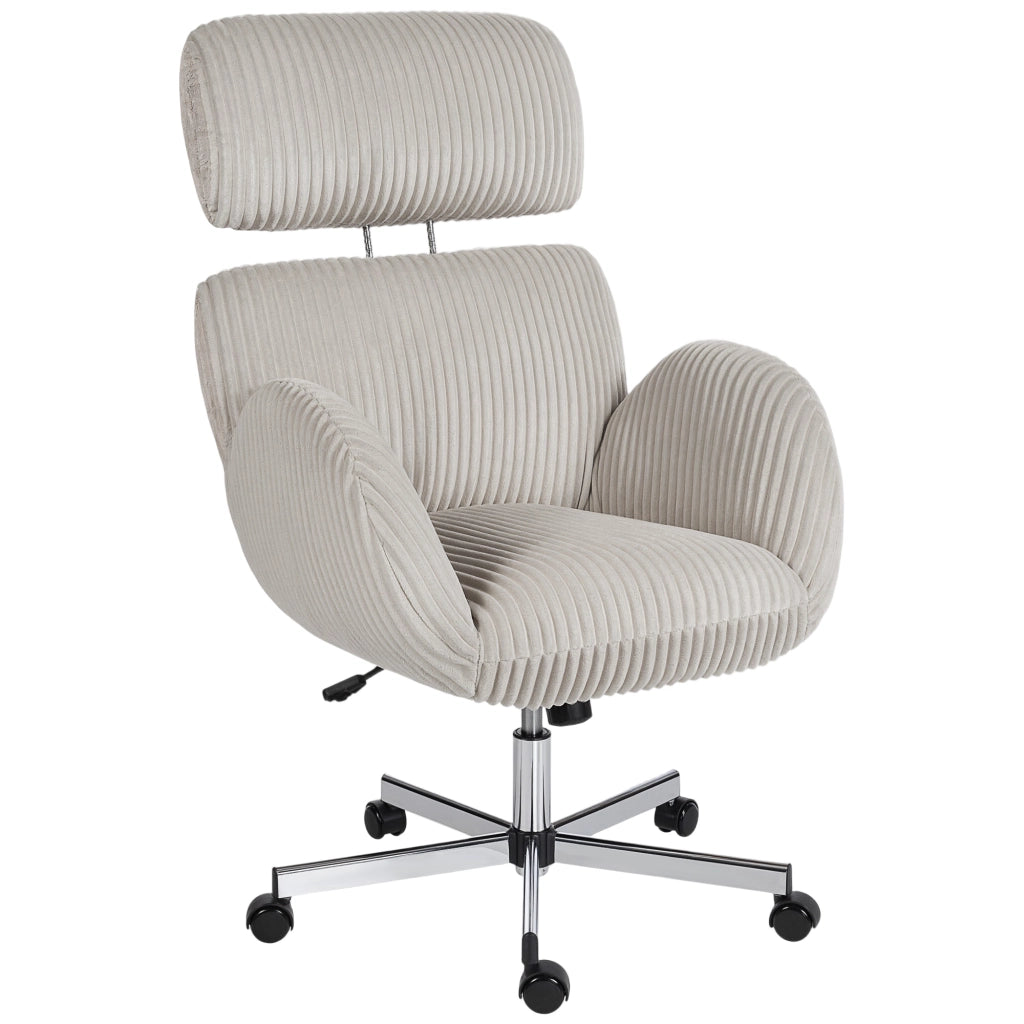 Sedia da ufficio ergonomica in velluto ¨C Minimal ¨C Grigio