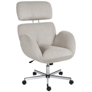 Sedia da ufficio ergonomica in velluto ¨C Minimal ¨C Grigio