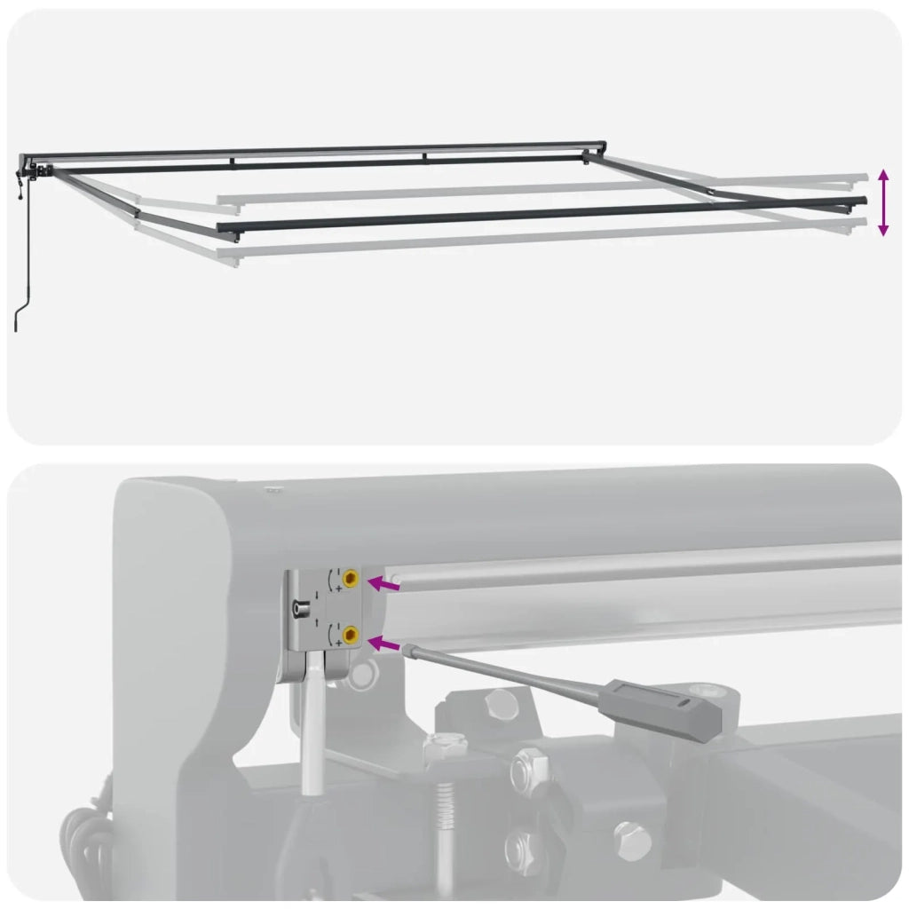 Struttura della tenda Blu e Bianco 450 × 300 cm 3330852