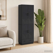 Set di armadi 2 pz Nero Legno ingegnerizzato 3416773