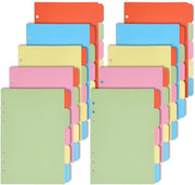 Binditore per documenti 8 set - 6 schede - plastica - A5 - organizzazione documenti - rosa - 48 fogli - schede con indice