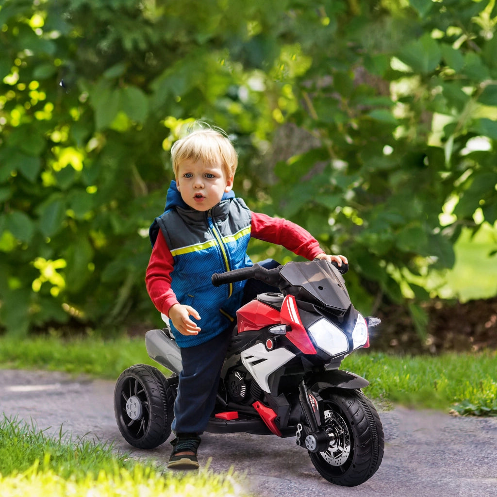 Trimoto Elettrico per Bambini 3+ ¨C Minimal ¨C 86x42x52 cm Nero Rosso