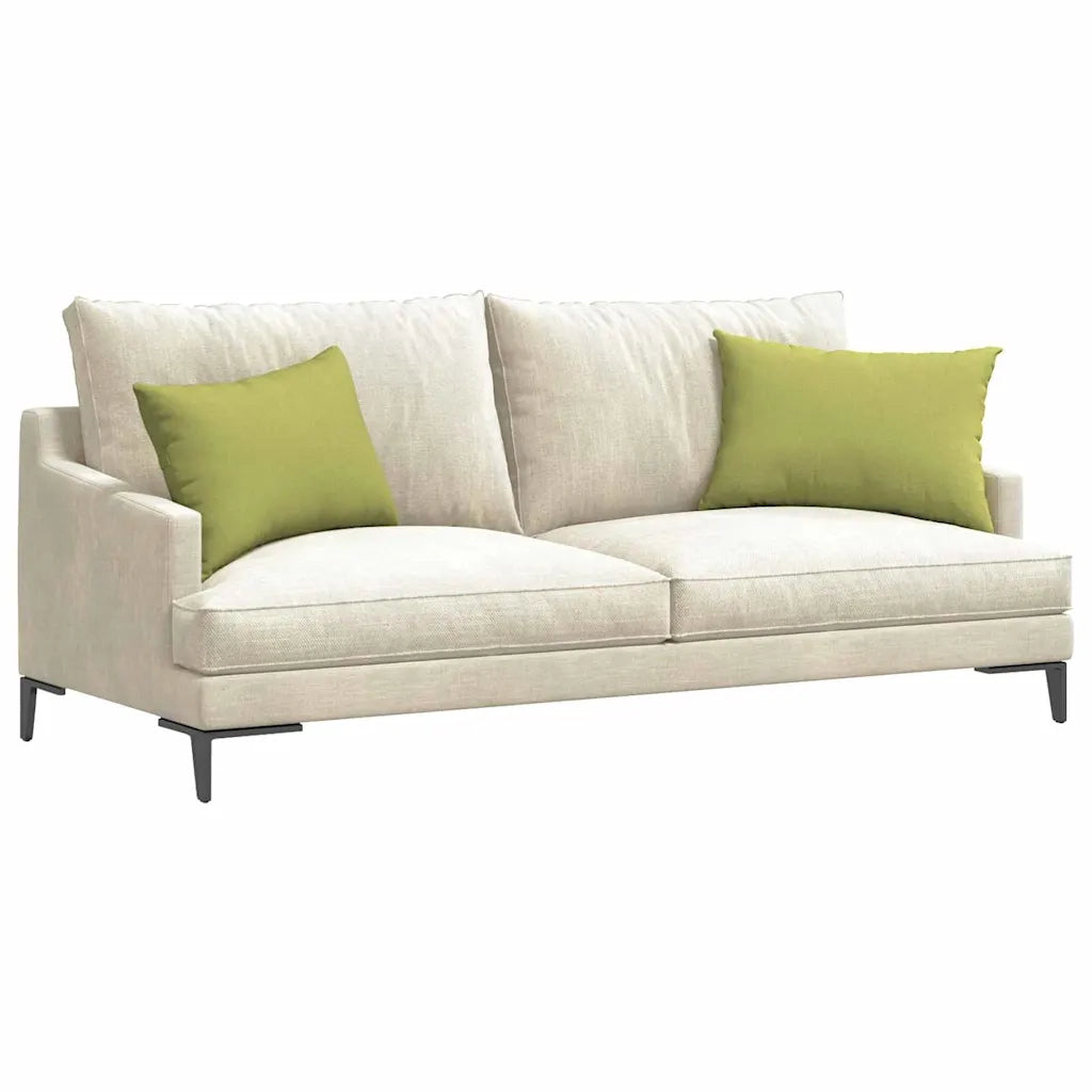 Cuscini da Divano 2 pz | Cuscini per sedie Verde chiaro 60 x 40 cm Tessuto
