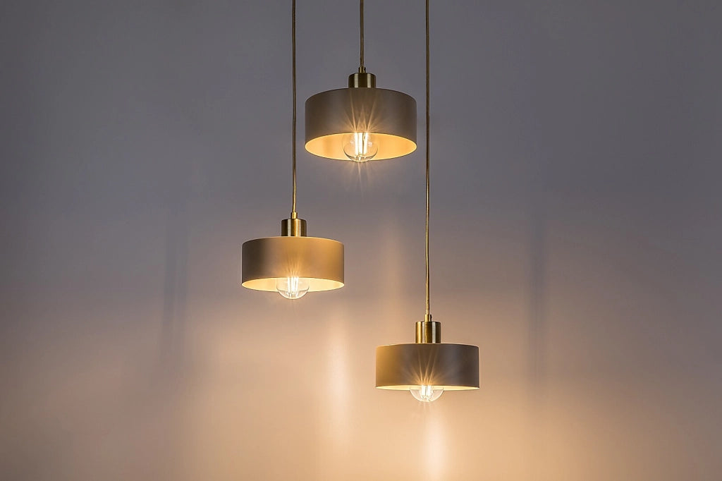 Lampada a sospensione Tisandra 3xE27 beige oro Rabalux