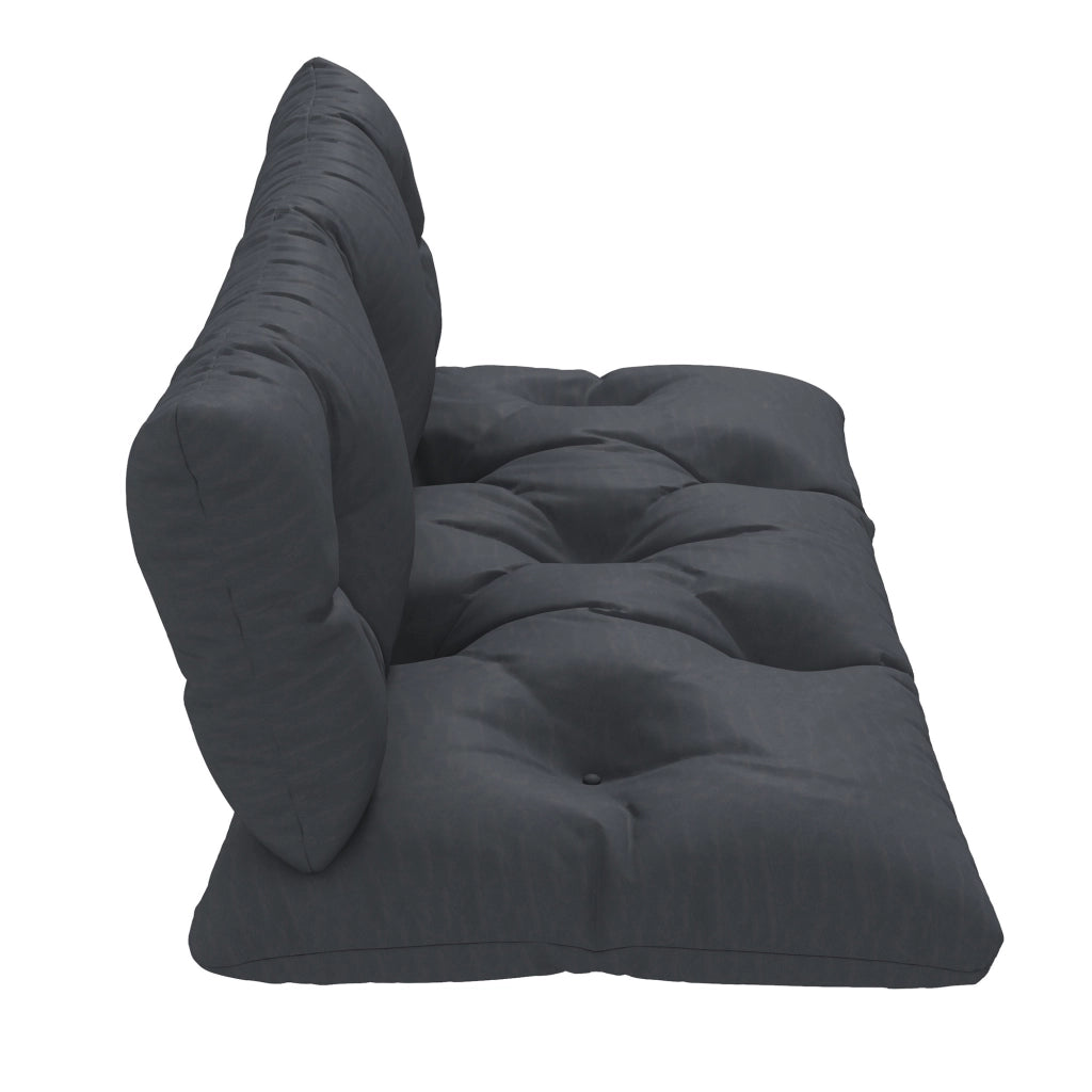 Set cuscini esterno banco ¨C zephmum ¨C grigio idrorepellente 2 pezzi