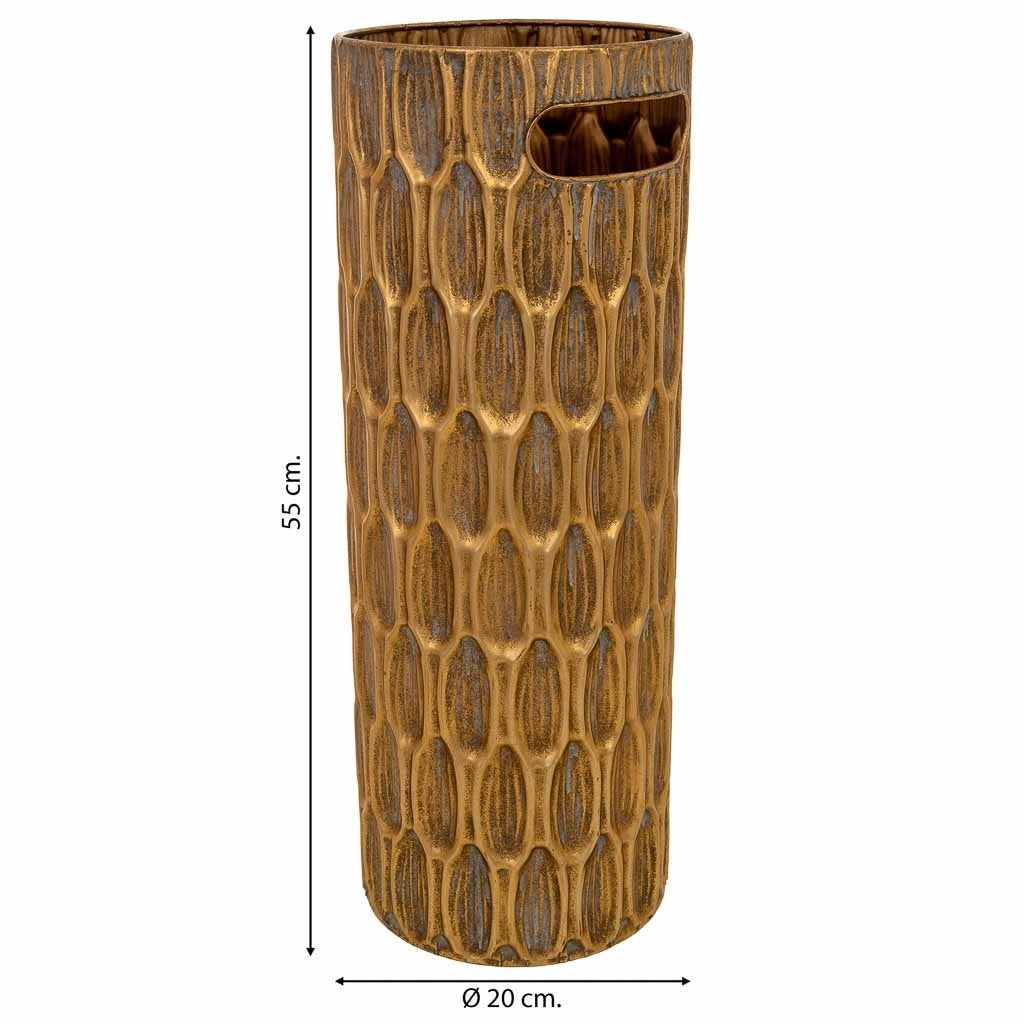Portombrelli in metallo dorato 20x20x55h cm