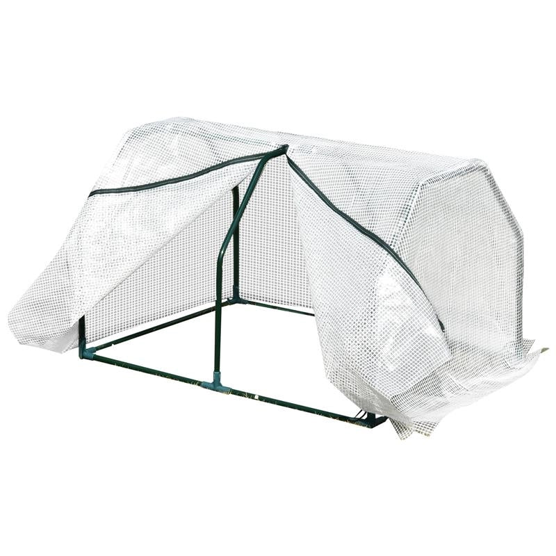 MINI SERRA DA GIARDINO E BALCONE IN PLASTICA PE E ACCIAIO CON CHIUSURA A ZIP, 99X71X60 CM