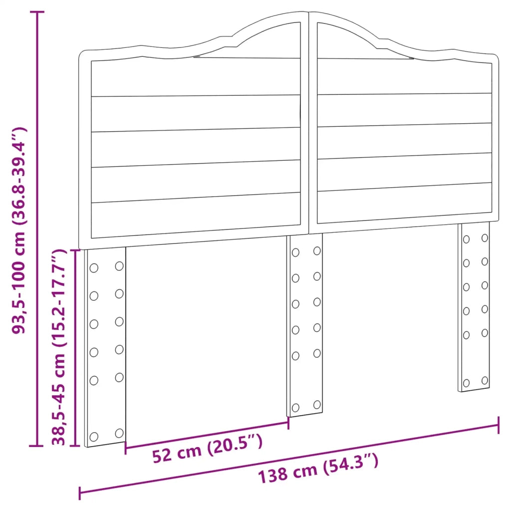 Testiera | Testata Rovere Marrone Legno multistrato