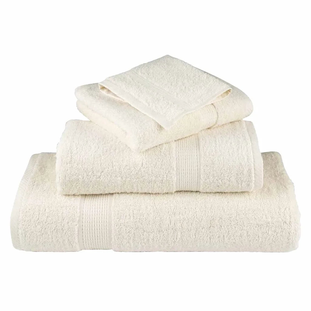 Asciugamano per Ospiti SOLUND 2 pcs Crema 15 x 21 cm 550 gsm 137464