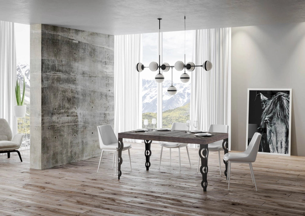 Tavolo Allungabile 140-244x80x77 cm Karamay Noce