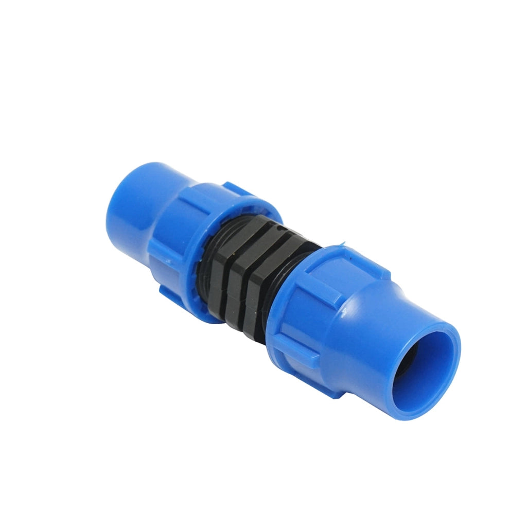 Giunto di collegamento uguale per tubo di gocciolamento D20x20mm per sistemi di irrigazione