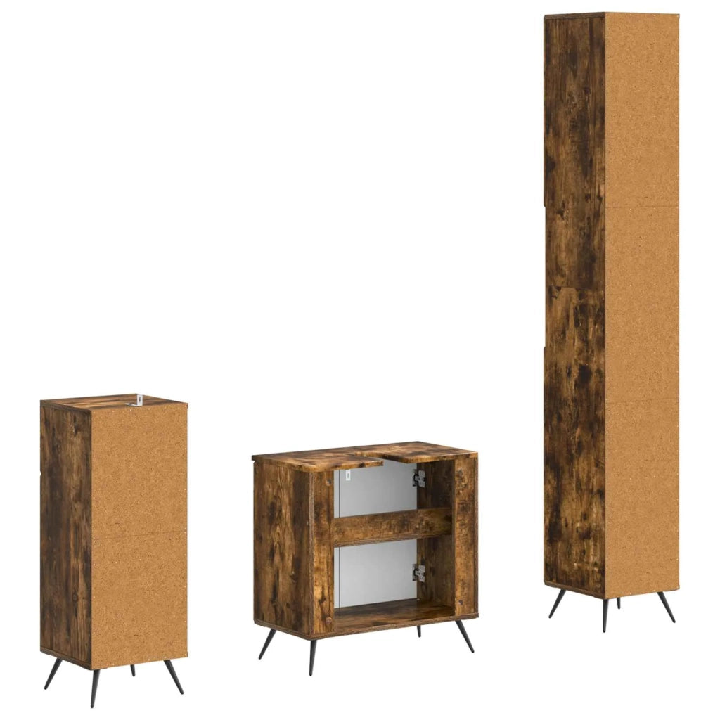 Set di armadietti da bagno in 3 pezzi BREDA 3417887