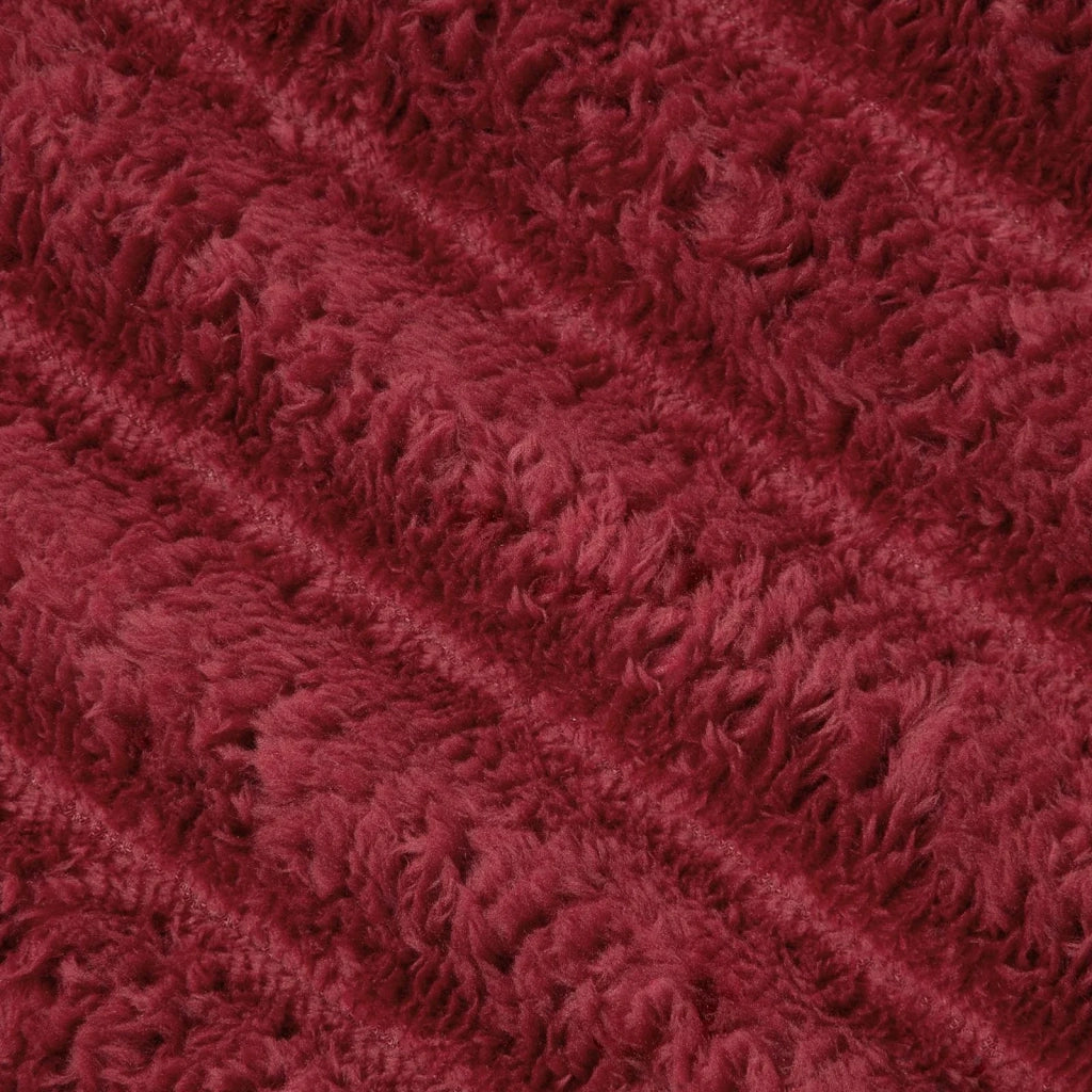 Coperta Rosso Bordeaux 200 x 150 cm Panno
